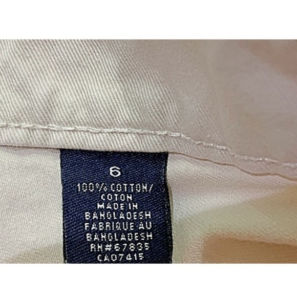 Nautica Shorts Khaki Mid-rise Neutral Color Shorts Size 6 - Picture 7 of 10